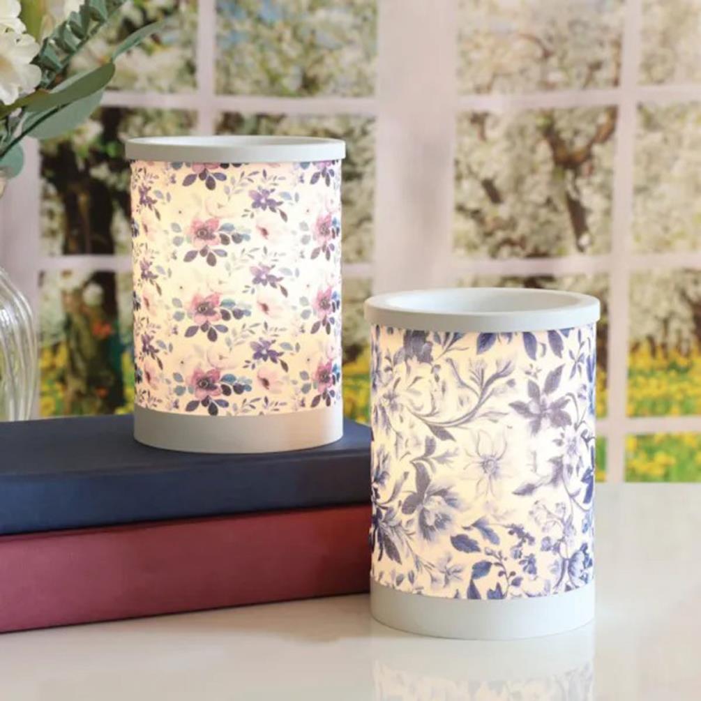 Aroma Blue & White Floral Electric Wax Melt Warmer Extra Image 3